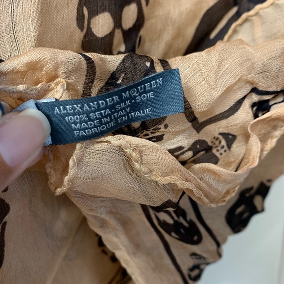 Gently Used Alexander Mcqueen Silk Scarf - Picture 4 of 4